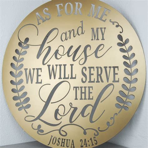 as for me and my house metal wall decor|for me and my house signs.